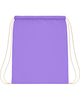 Bedruckbarer Turnbeutel aus Baumwolle W110 Lavender/White