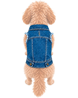 Hundejacke bedrucken: Denim Jeansjacke für Hunde gestalten