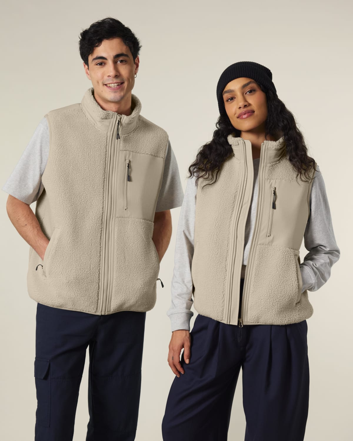 Warme Sherpa Unisex Weste personalisieren Liner STJU249