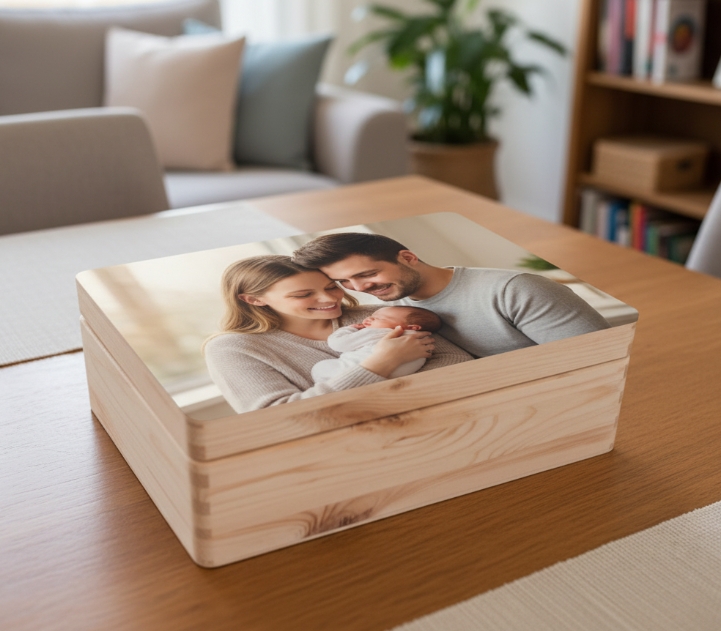 Holzbox personalisieren - Erinnerungskiste