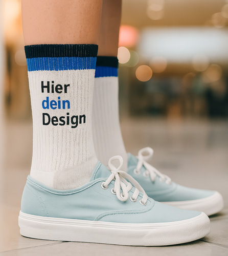 Personalisierte Tennissocke – mit Logo, Foto oder Wunschtext