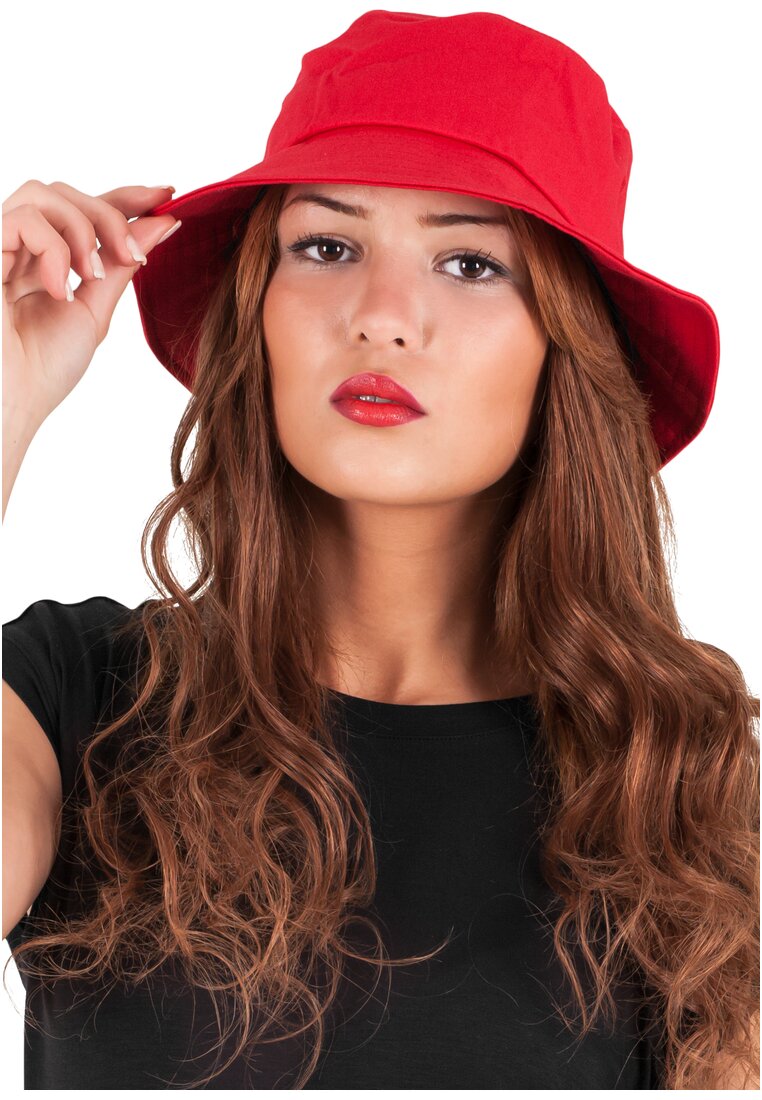 Flexfit Cotton Twill Bucket Hat Fischerhut FX5003 red