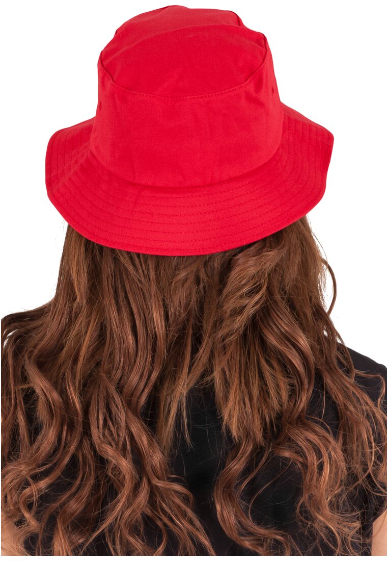 Flexfit Cotton Twill Bucket Hat Fischerhut FX5003 red back