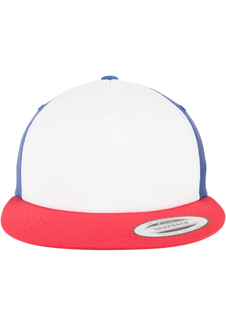 Flexfit Trucker Cap mit weißem Schwammfrontpanel Detail front