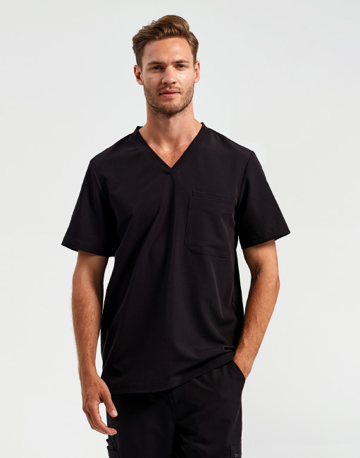 Stretch Tunika für Männer mit Logo gestalten NN200 Black 2