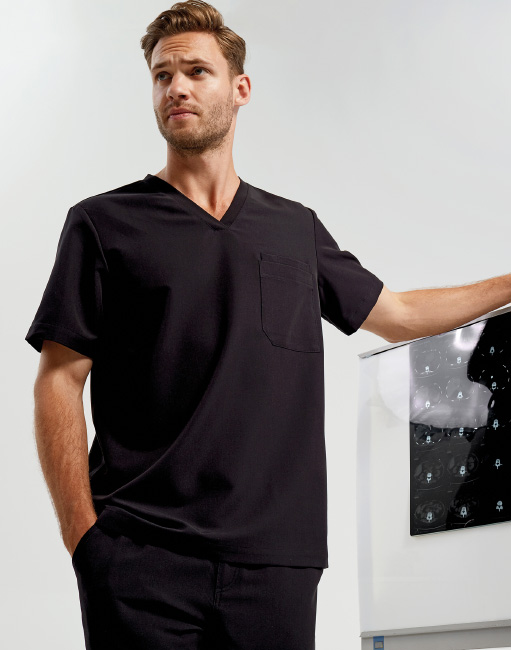 Stretch Tunika für Männer mit Logo gestalten NN200 Black 3