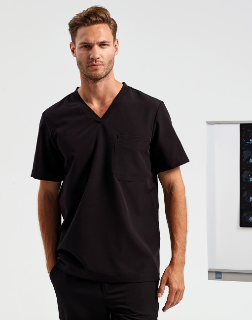 Stretch Tunika für Männer mit Logo gestalten NN200 Black 5
