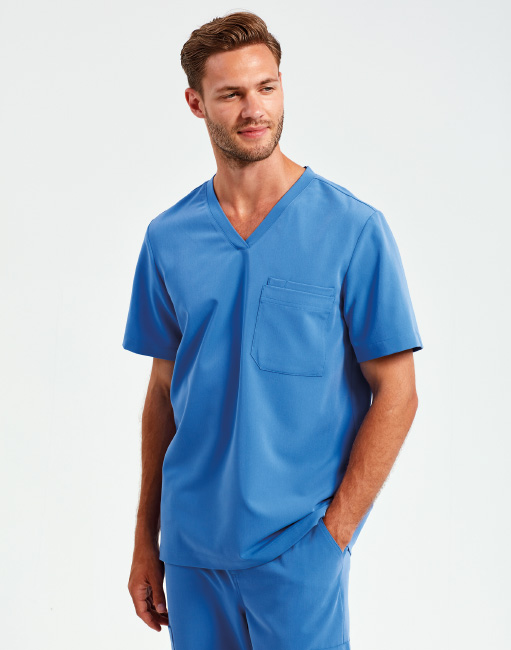 Stretch Tunika für Männer mit Logo gestalten NN200 Blue