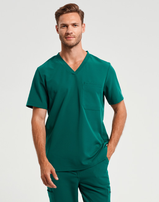 Stretch Tunika für Männer mit Logo gestalten NN200 Green