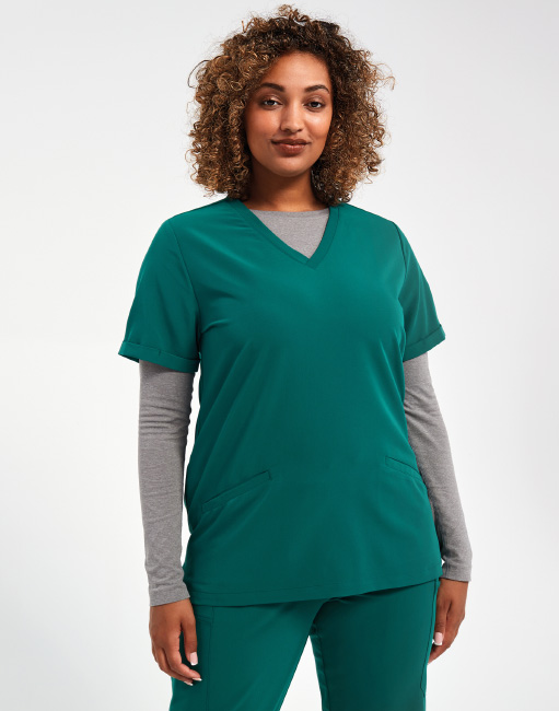 Atmungsaktive Stretch-Tunika für Frauen NN310 Green
