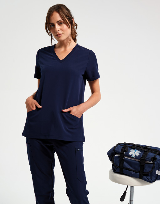 Atmungsaktive Stretch-Tunika für Frauen NN310 Navy