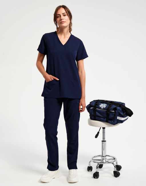 Atmungsaktive Stretch-Tunika für Frauen NN310 Navy 2