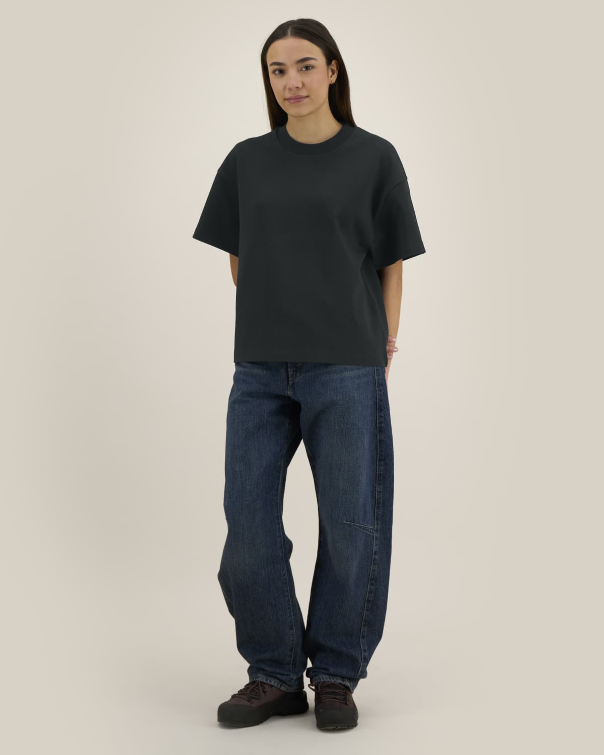 Hazener STTU277 Das Relaxed Unisex-Interlock-T-Shirt