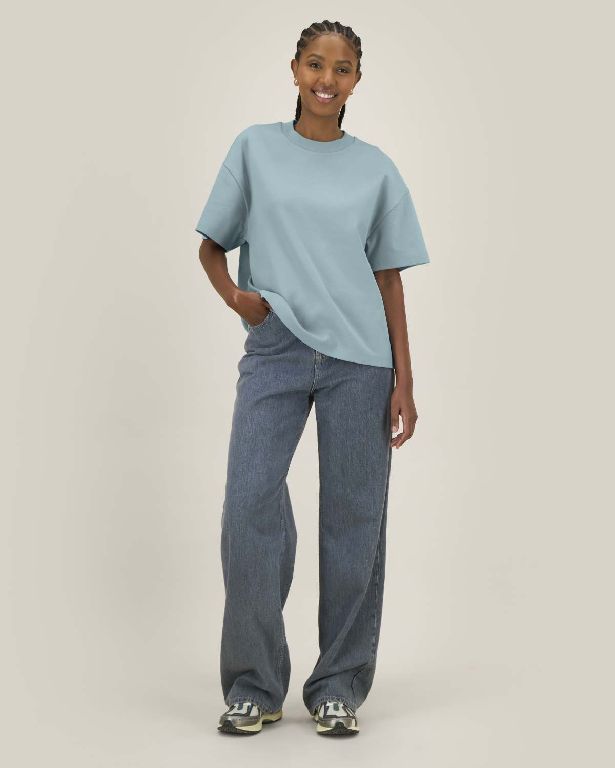 Hazener STTU277 Das Relaxed Unisex-Interlock-T-Shirt